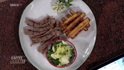 Kaffee oder Tee: Rezepte: Steak mit Pommes frites und Salat
