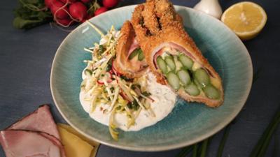 Kaffee oder Tee: Rezepte: Gebackene Spargelröllchen mit Schinken und Käse Kaffee oder Tee: Rezepte: Gebackene Spargelröllchen mit Schinken und Käse