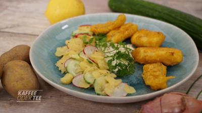 Kaffee oder Tee: Rezepte: Fischstäbchen mit Kartoffelsalat