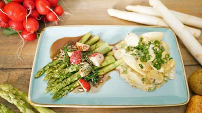 Kaffee oder Tee: Rezepte: Zwei Spargelsalate grün und weiß