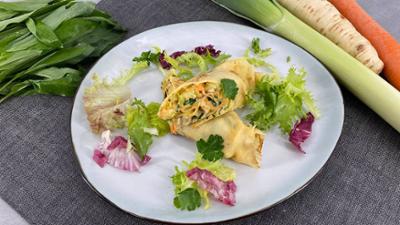 Kaffee oder Tee: Rezept: Pfannkuchen mit Bärlauch-Gemüse