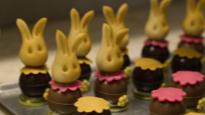 Zuckerhasen und Krokanteier - Ostern im Café: Zuckerhasen und Krokanteier – Ostern im Café