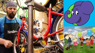 Die Sendung mit dem Elefanten: Wie flickt man einen Fahrradschlauch?