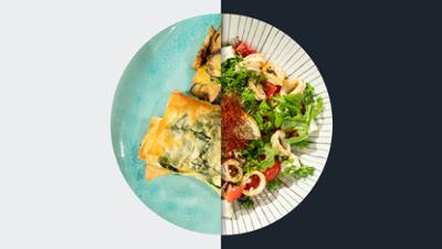 Die Küchenschlacht: Staffel 2025, Folge 138: Fetakäse Saganaki Art vs. Calamari-Salat
