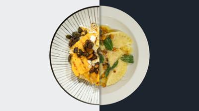 Die Küchenschlacht: Staffel 2026, Folge 194: Muskatkürbis-Risotto vs. Kürbis-Ricotta-Ravioli