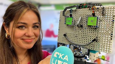 KiKA LIVE: Sarah bei der Roboter-Olympiade