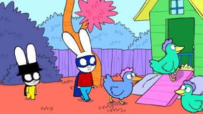 Simon Superhase: Eine Henne haut ab